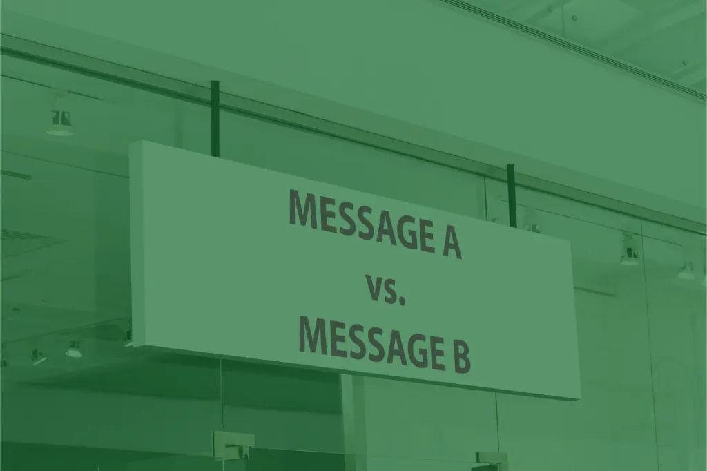 Teste de mensagens de campanha