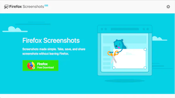 Firefoxのスクリーンショット