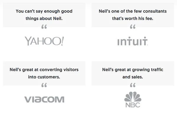 Testimonios de Neil Patel