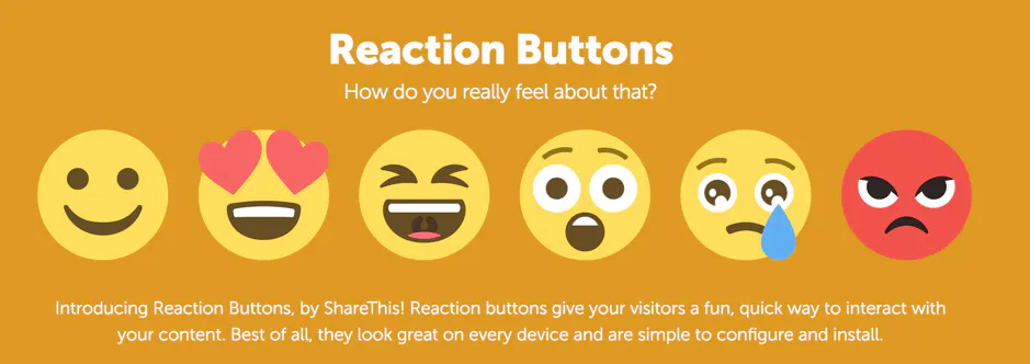 Botones de reacción