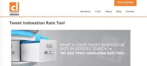 Congruent Digital - Herramienta de tasa de indexación de tweets