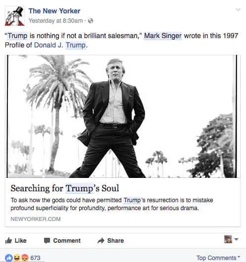 Il New Yorker FB Post