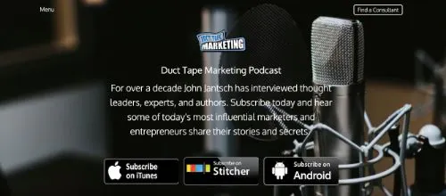 Melhores Podcasts de Mídias Sociais: Duct Tape Marketing