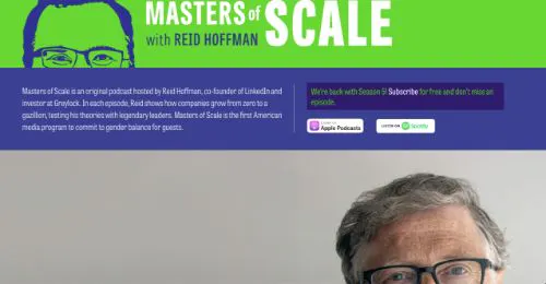 Melhores Podcasts de Mídias Sociais: Masters of Scale
