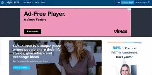 Las mejores plataformas de blogs: LiveJournal