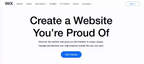 Las mejores plataformas de blogs: Wix