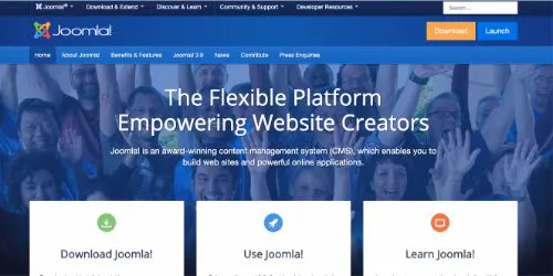 Las mejores plataformas de blogs: Joomla