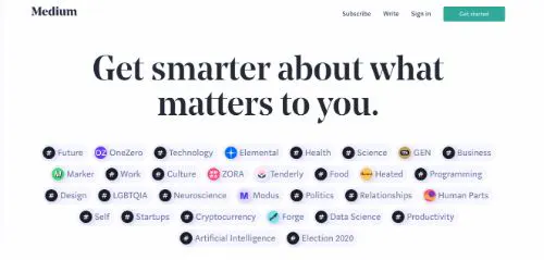 Las mejores plataformas de blogs: Medio