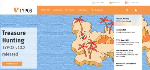 Las mejores plataformas de blogs: TYPO3