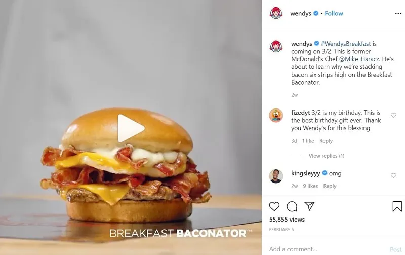 Quando Publicar no Instagram para Ganhar Gostos - Wendy's