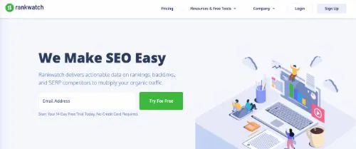 Beste Backlink-Tracker: Rankwatch