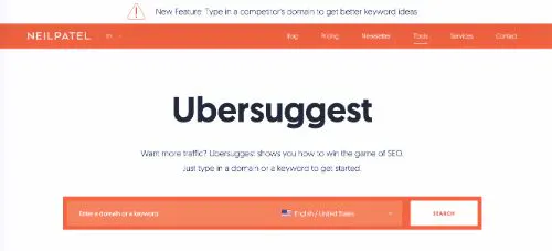 Beste Backlink-Tracker: Ubersuggest