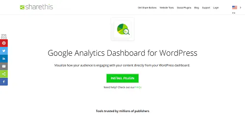 最佳SEO工具:谷歌分析儀錶板 WordPress