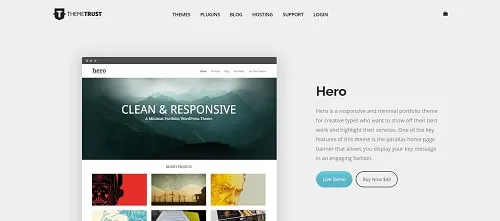El mejor tema de WordPress para las carteras: Héroe