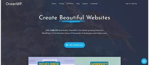 El mejor tema de WordPress para principiantes: OceanWP