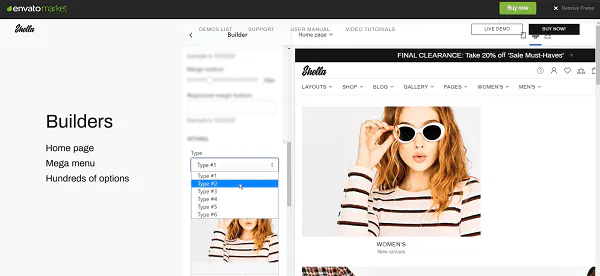 I migliori temi di Shopify: Shella