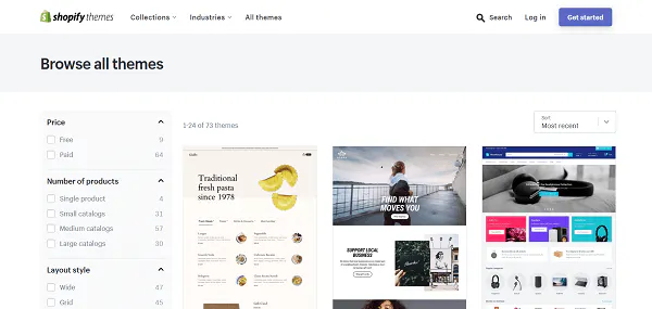 Come trovare i migliori temi di Shopify per il tuo sito di Shopify