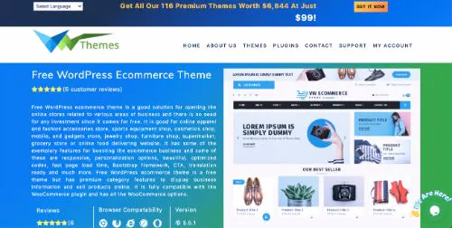 I migliori temi del commercio elettronico WordPress: VW ecommerce Store