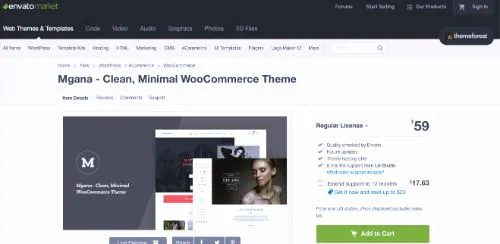 I migliori temi del commercio elettronico WordPress: Mgana