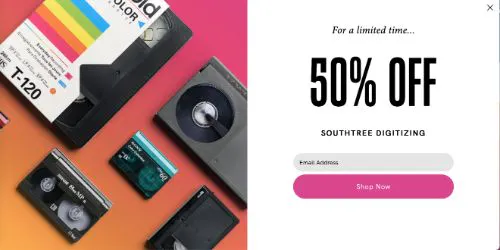 Dirigere i clienti allo schermo dello shopping (Southtree)