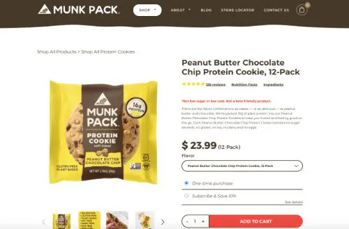 Exemplo de chamada à acção MunkPack