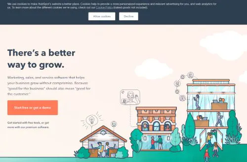 Exemplo de chamada à acção HubSpot