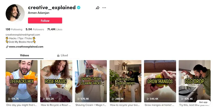 TikTok screenshot de @creative_explained