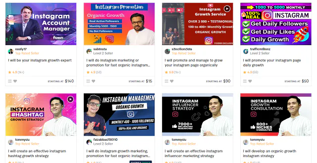 Fiverr Instagram Growth Specialists