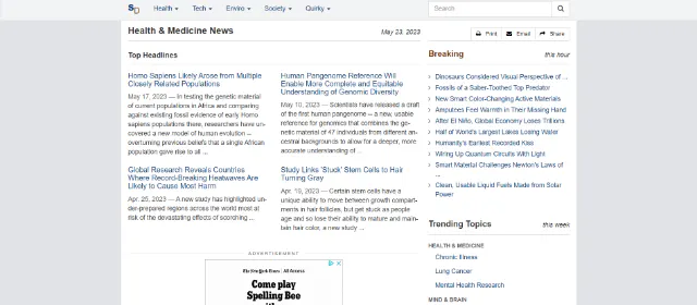 ScienceDaily Salud y Medicina Noticias